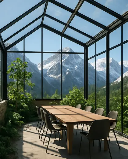 modern greenhouse — meeting room (alpine)