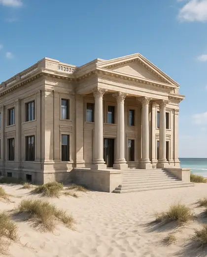 neoclassical building — conference hall (beach)