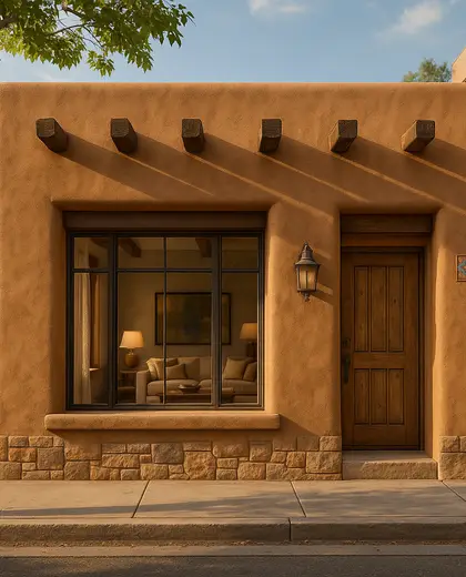 southwestern facade — family room (urban)