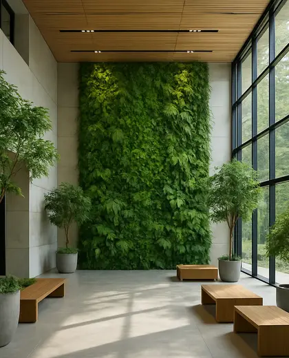 contemporary vertical garden — main hall (forest)