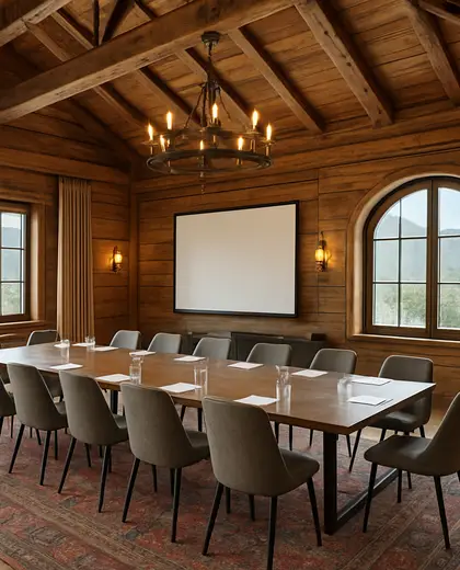 eclectic farmhouse — conference hall (alpine)