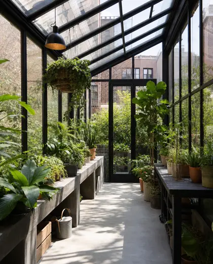modern greenhouse — room (urban)