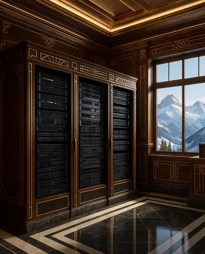 art deco apartment — server room (alpine)
