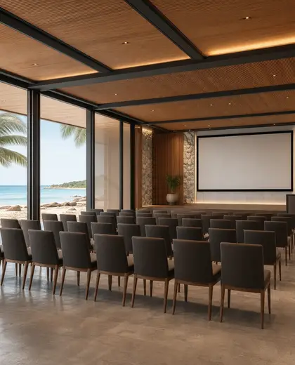 contemporary public space — conference hall (beach)
