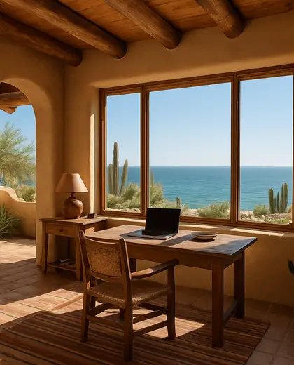 southwestern building — home office (ocean)