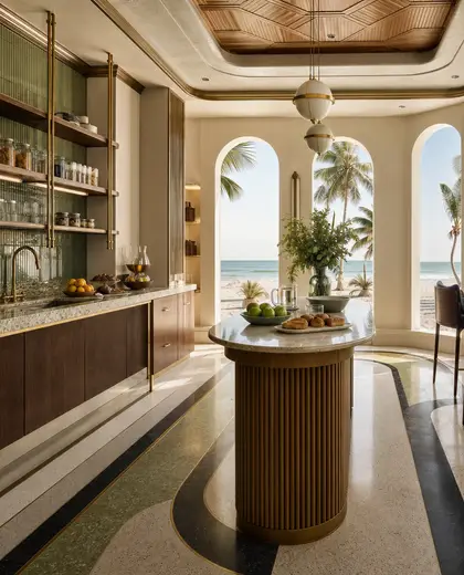 art deco public space — pantry (beach)