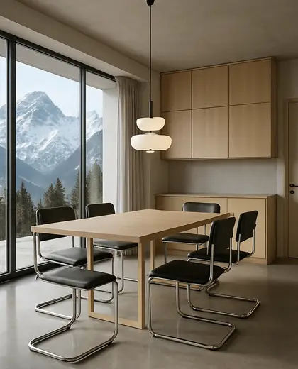 bauhaus condo — informal dining room (alpine)