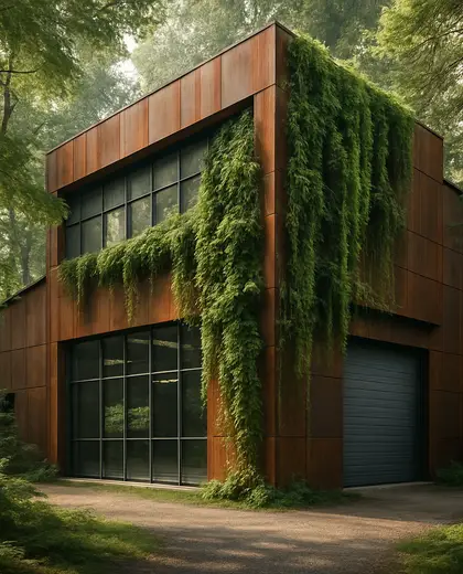 contemporary vertical garden — warehouse (forest)