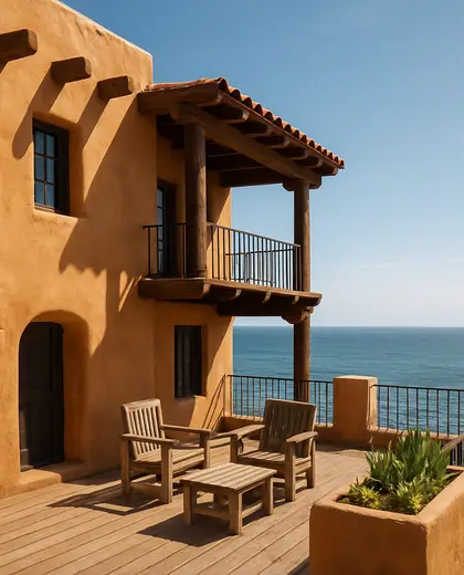 southwestern building — deck (ocean)