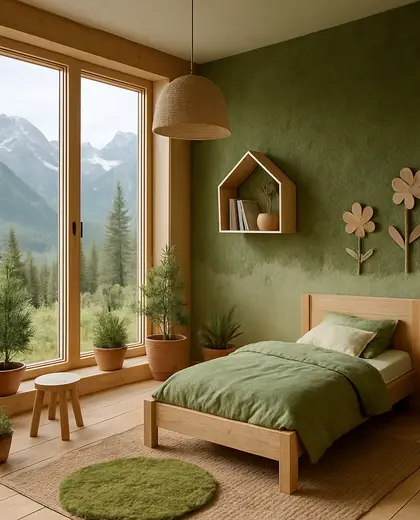 sustainable garden — childrens bedroom (alpine)