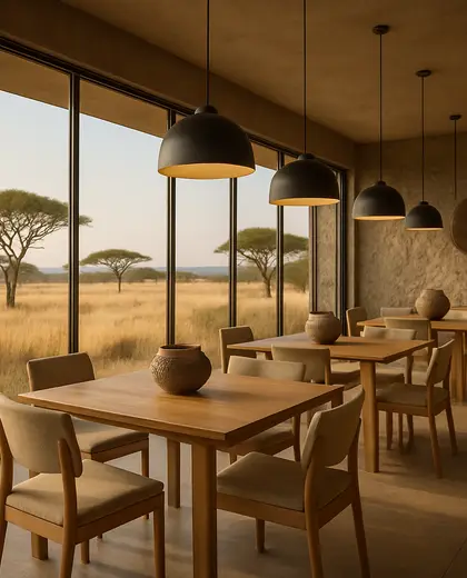 modern hotel — informal dining room (savanna)