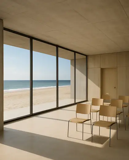 minimalist building — training room (beach)