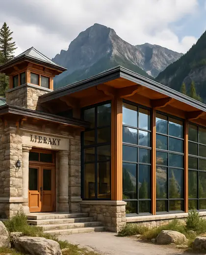 eclectic public space — library (mountain)