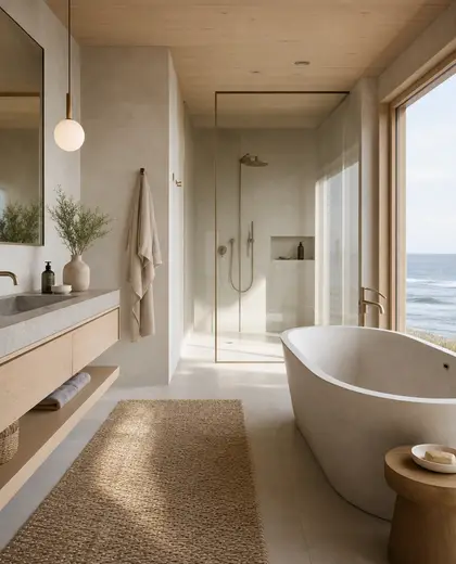 scandinavian building — bathroom (ocean)