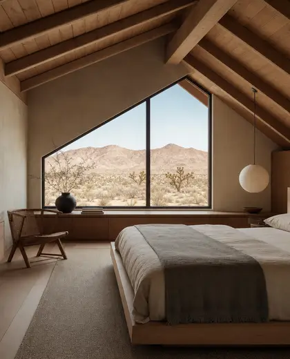 japandi home — attic (desert)
