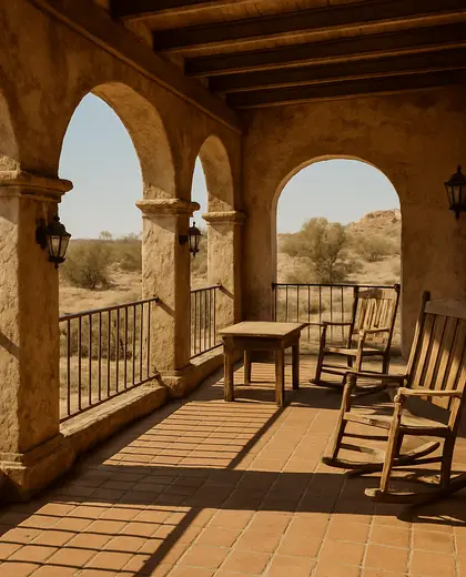 vintage house — terrace (desert)