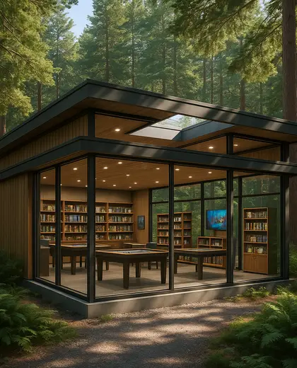 contemporary store — game room (forest)
