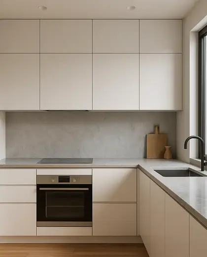 minimalist home — kitchen (urban)