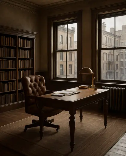 vintage house — home office (urban)