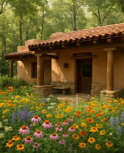 southwestern salon — flower bed (forest)