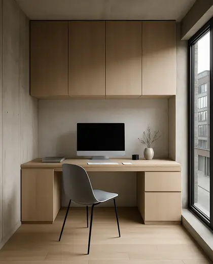 minimalist house — home office (urban)