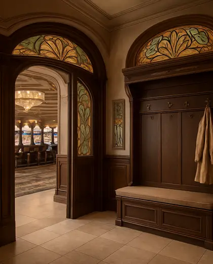 art nouveau casino — mud room (space)