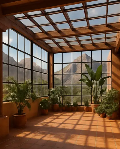 southwestern greenhouse — main hall (mountain)