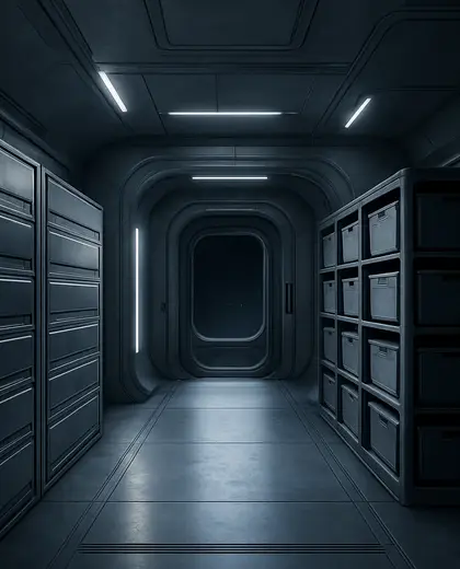 futuristic condo — storage room (space)