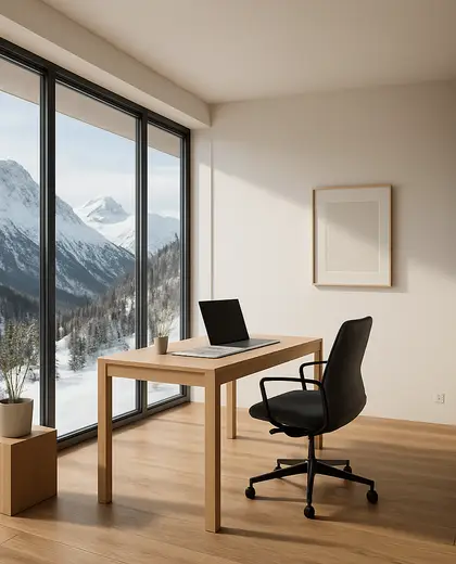minimalist home — home office (alpine)
