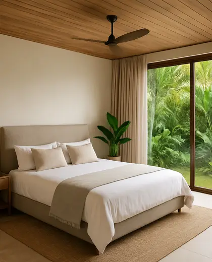 modern salon — master bedroom (tropical)