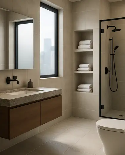 modern house — bathroom (urban)