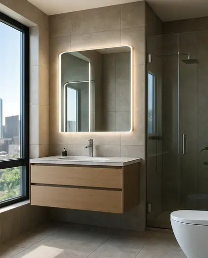 contemporary house — bathroom (urban)