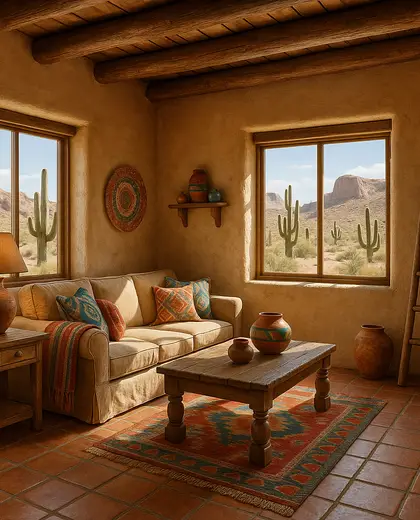 southwestern farmhouse — room (desert)