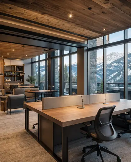 modern condo — coworking space (alpine)