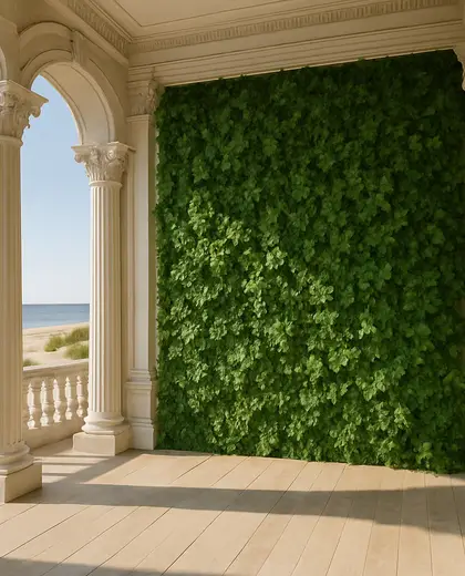 neoclassical vertical garden — deck (beach)