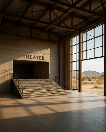 industrial theater — atrium (desert)