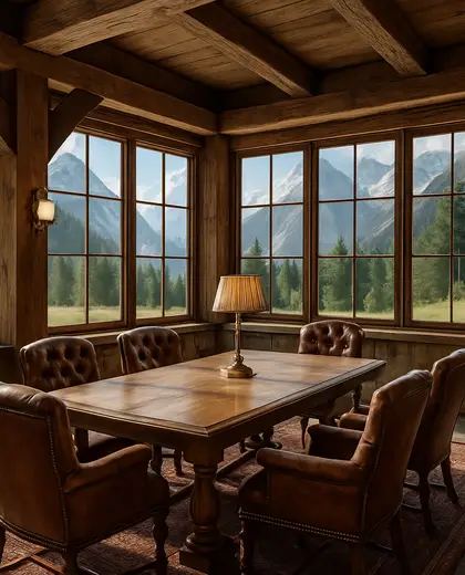 vintage backyard — meeting room (alpine)