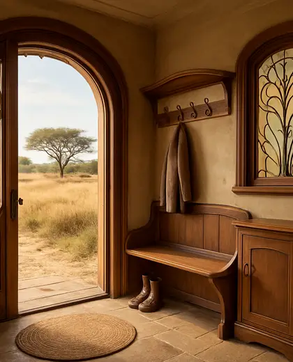 art nouveau farmhouse — mud room (savanna)