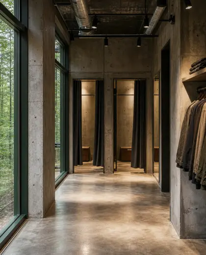 industrial store — dressing room (forest)