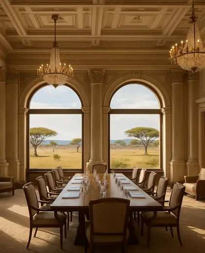 neoclassical hotel — meeting room (savanna)