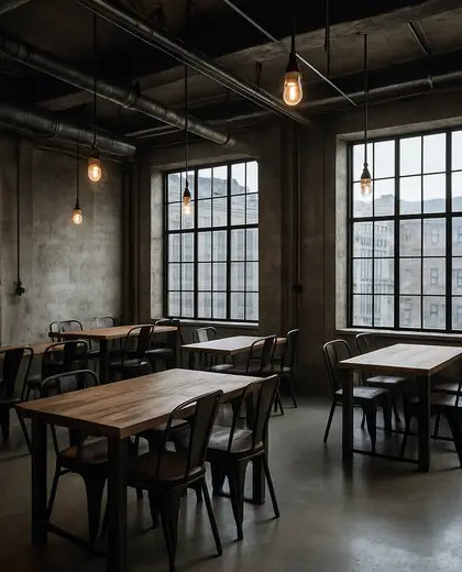 industrial public space — dining room (urban)