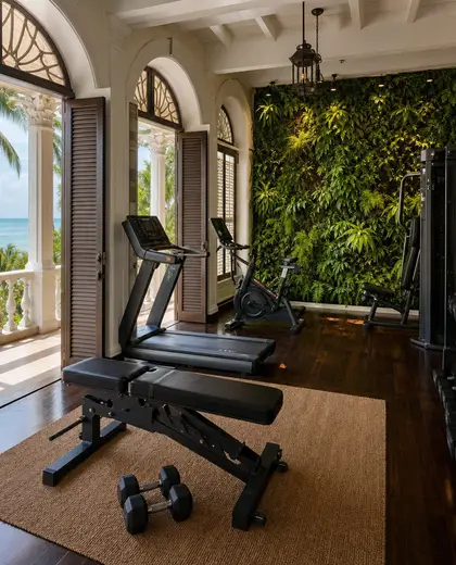 colonial vertical garden — home gym (beach)