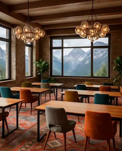 eclectic hotel — training room (mountain)