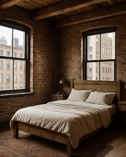 rustic house — bedroom (urban)