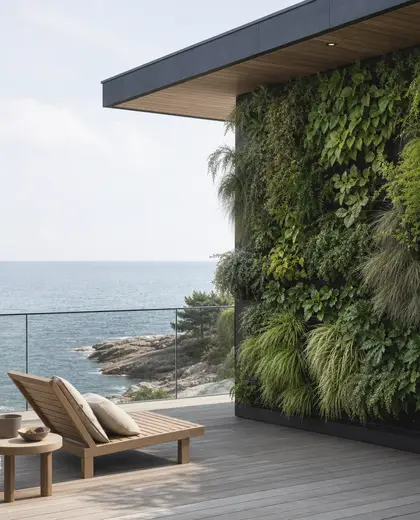 scandinavian vertical garden — roof (ocean)