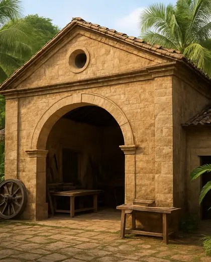 renaissance farmhouse — workshop (tropical)
