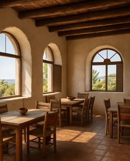 southwestern church — informal dining room (coastal)