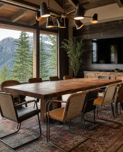 eclectic home — meeting room (mountain)