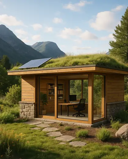sustainable yard — home office (mountain)