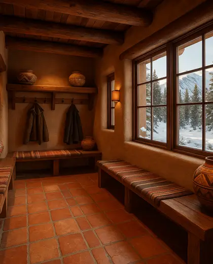 southwestern hotel — mud room (alpine)